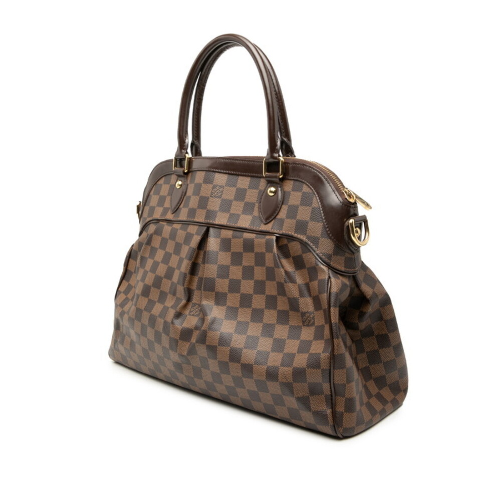 LOUIS VUITTON Authentic Brown Damier Leather Shoulder Bag - Picture 2 of 6